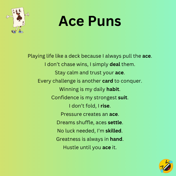 Ace Puns One Liners