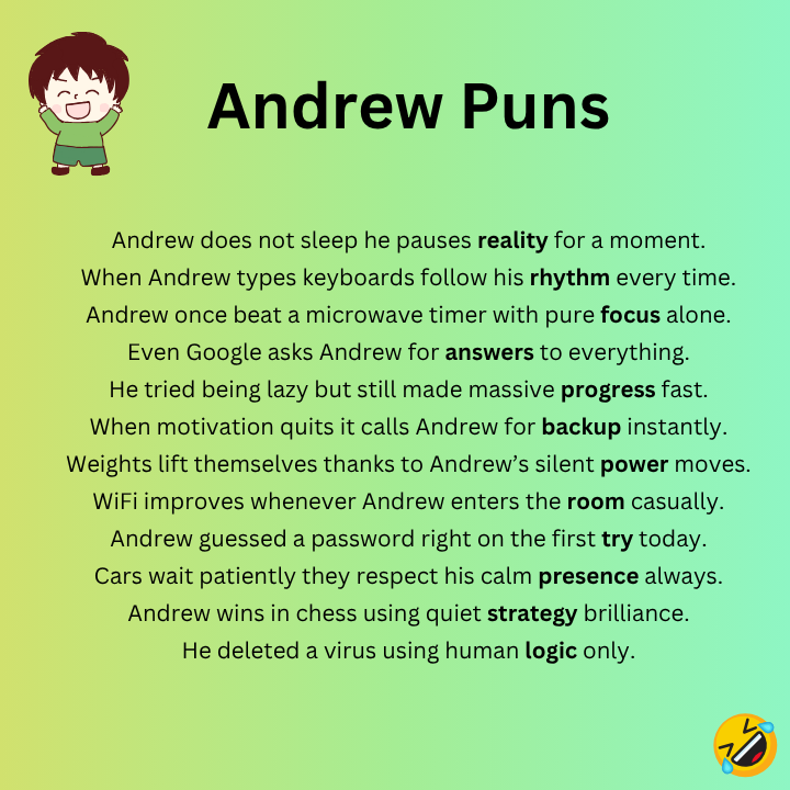 Andrew Puns Reddit 