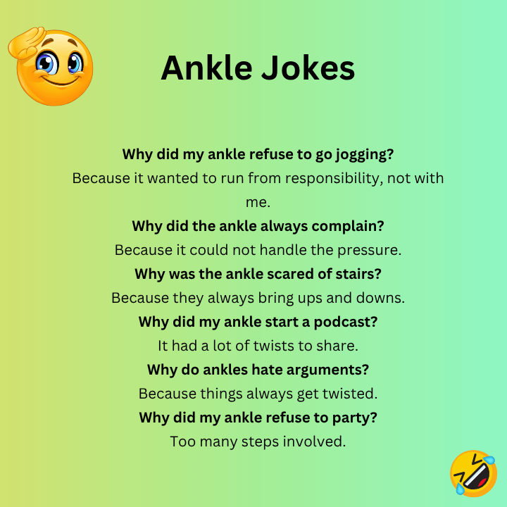 Ankle Jokes One Liners
