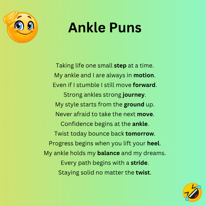 Ankle Puns Captions