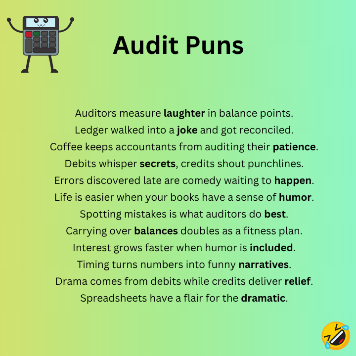 Audit Puns One-Liners
