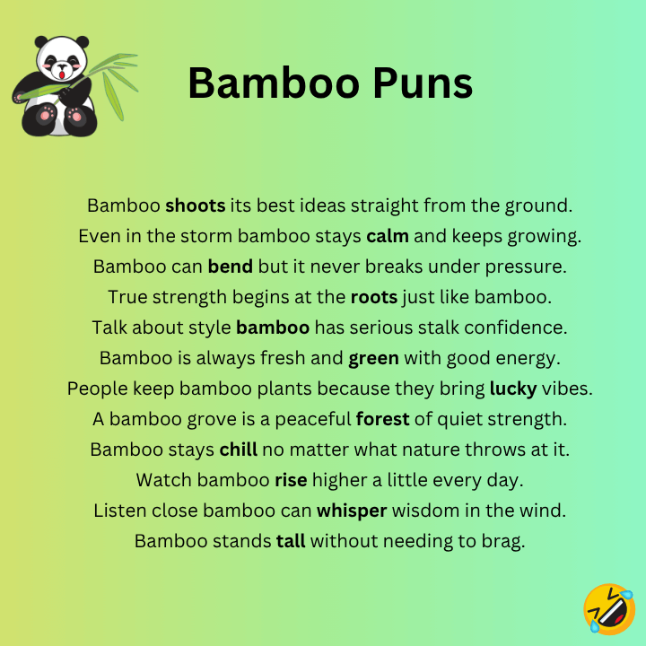 Bamboo Puns