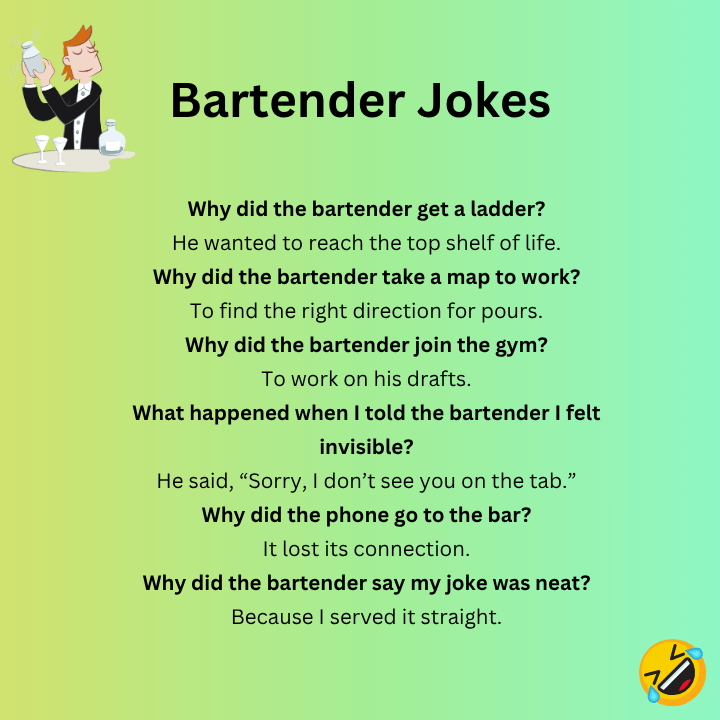 Bartender Dad Jokes