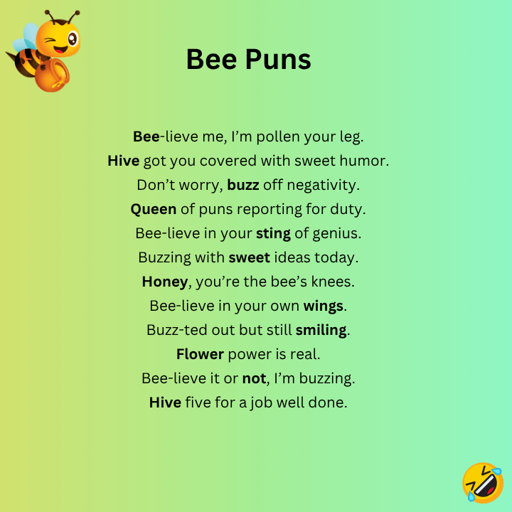 Bee Puns One-Liners