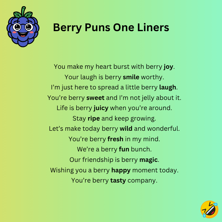 Berry Puns One Liners