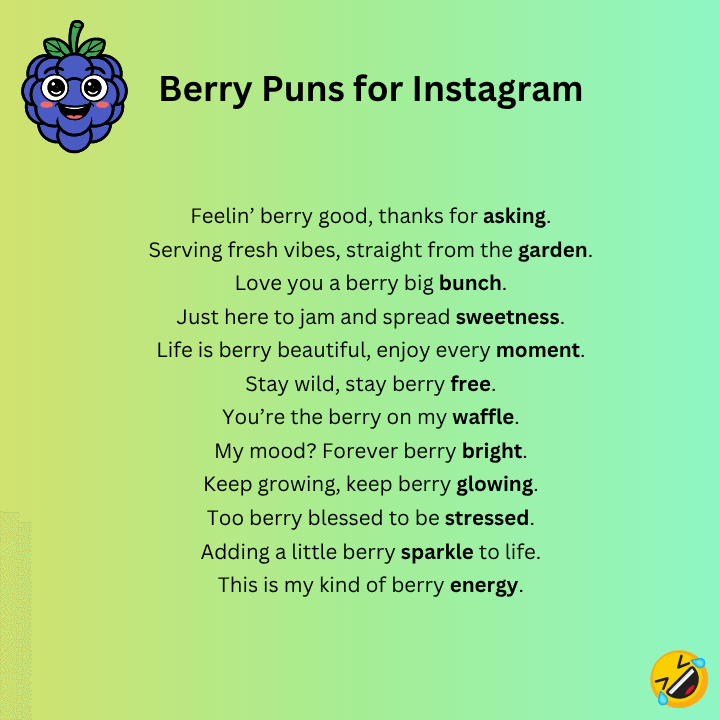 Berry Puns for Instagram