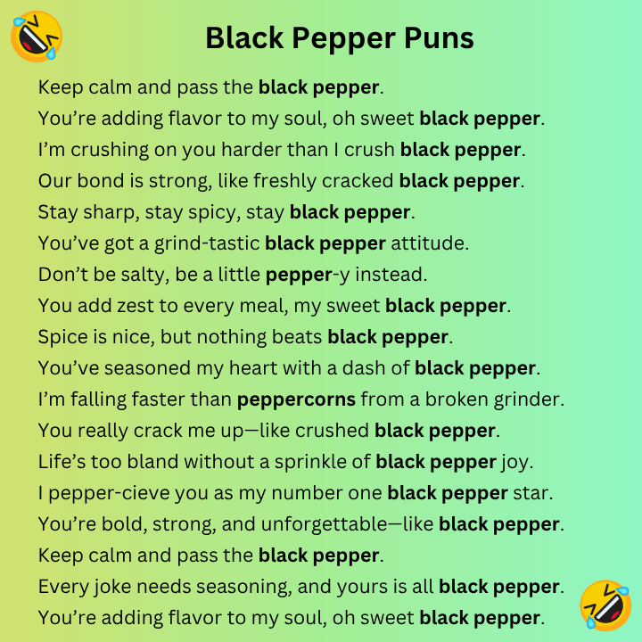 Black Pepper Puns
