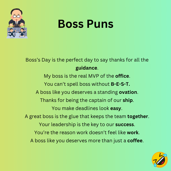 Boss Day Puns
