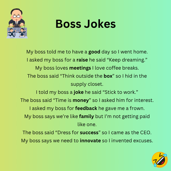 Boss Jokes One-Liners