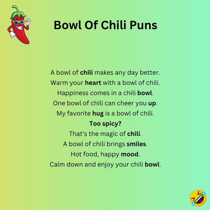 Bowl Of Chili Puns