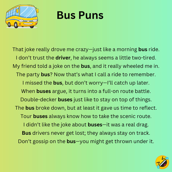 Bus Puns