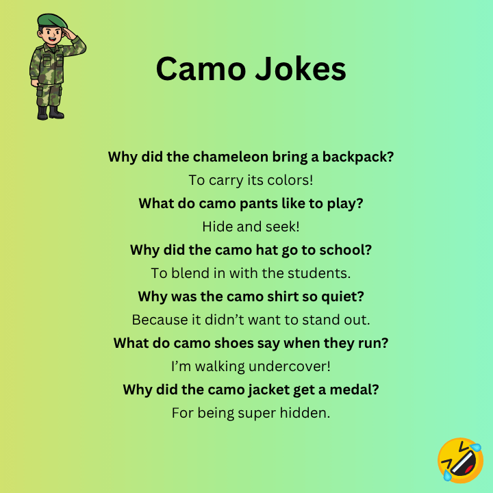 Camo Jokes for Kids
