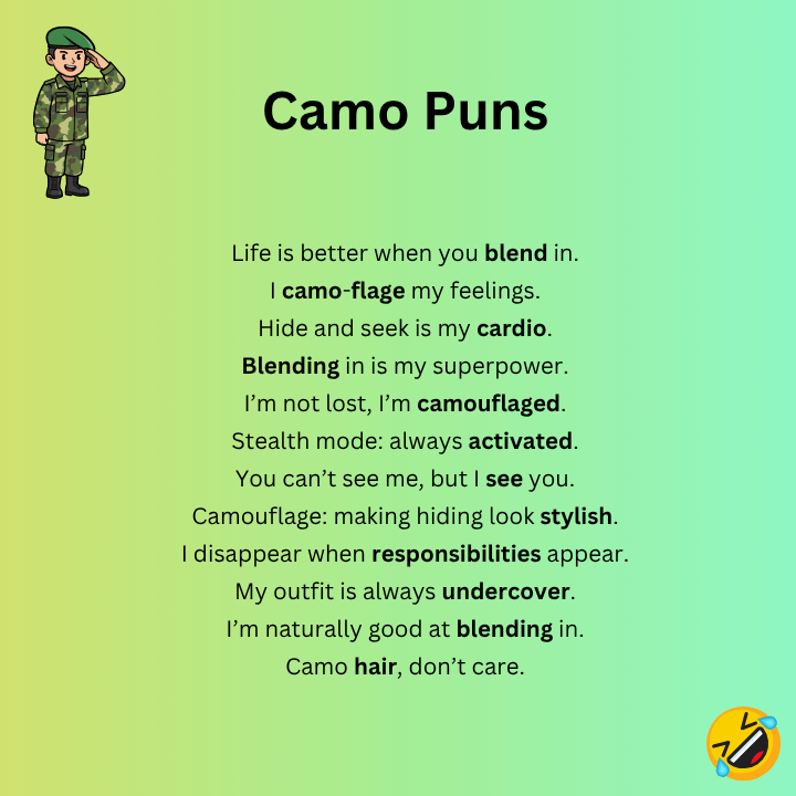 Camo Puns