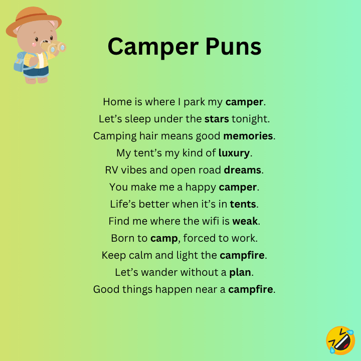 Camper Puns for Instagram