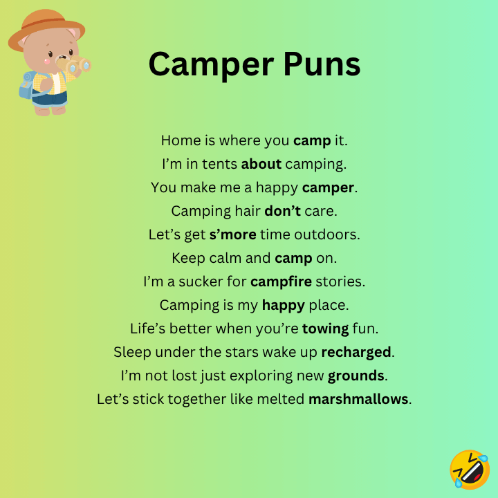 Camper Puns