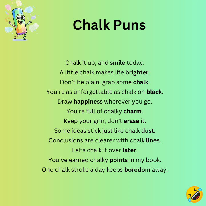 Chalk Puns One-Liners