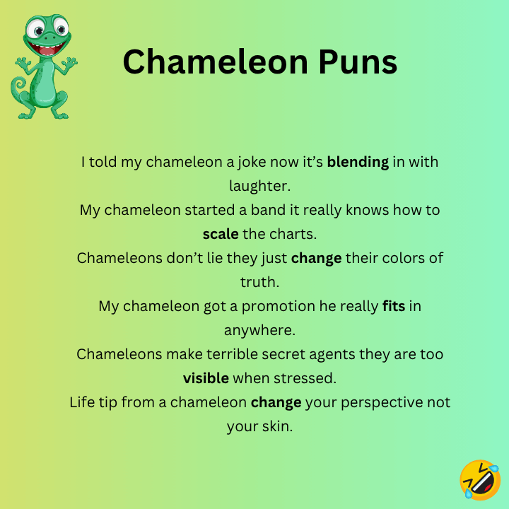 Chameleon Puns
