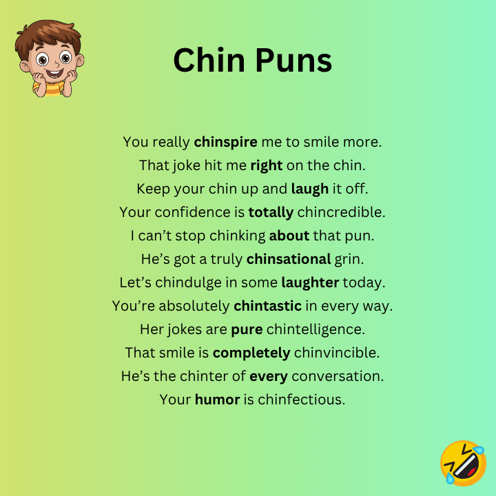 Chin Puns One Liners