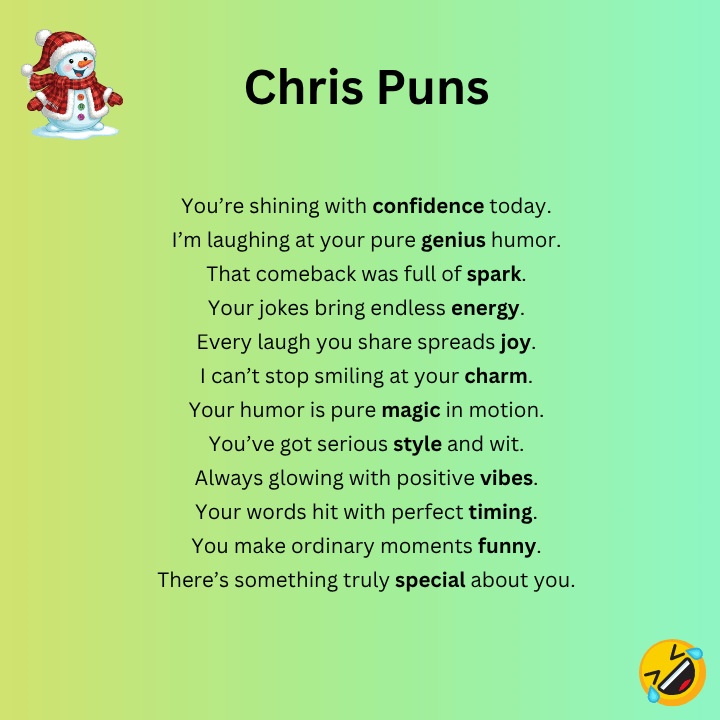 Chris Puns One-Liners