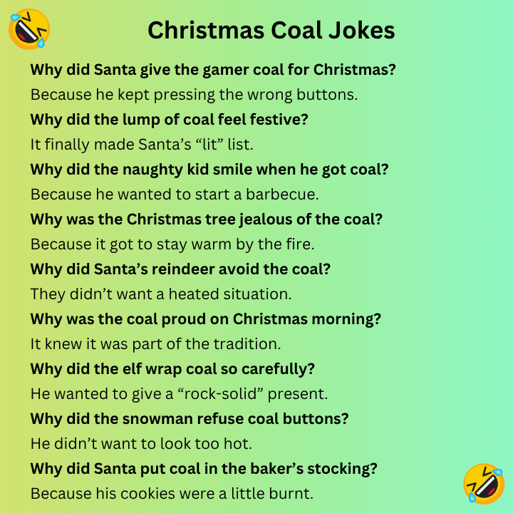 Christmas Coal Jokes