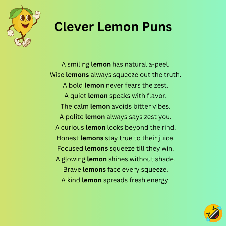 Clever Lemon Puns