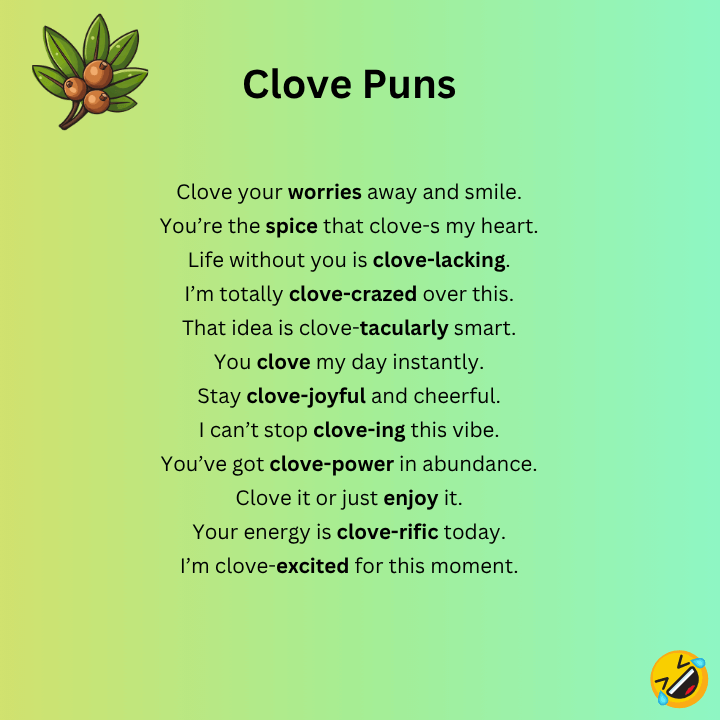 Clove Puns One-Liners