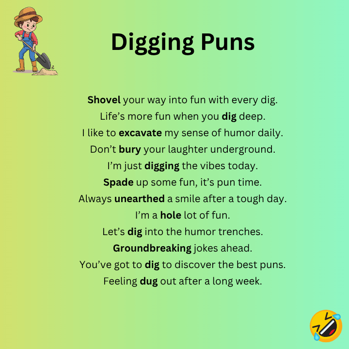 Digging Puns