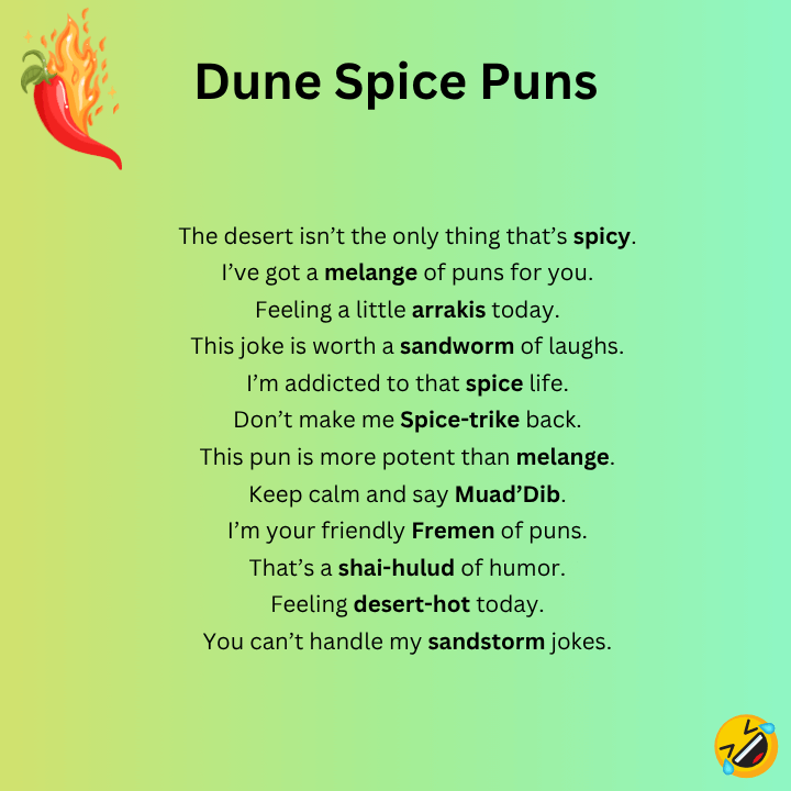 Dune Spice Puns