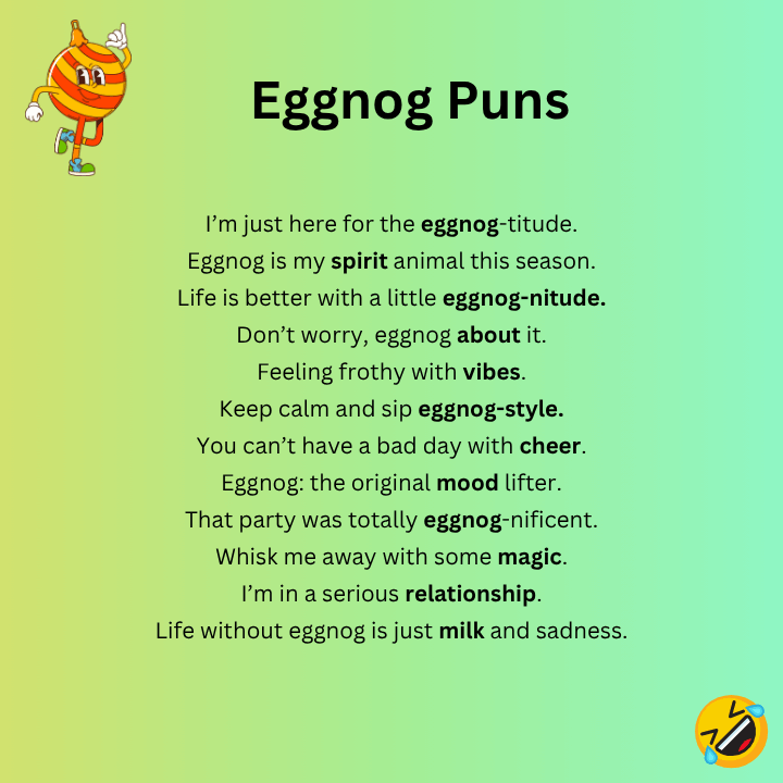 Eggnog Puns