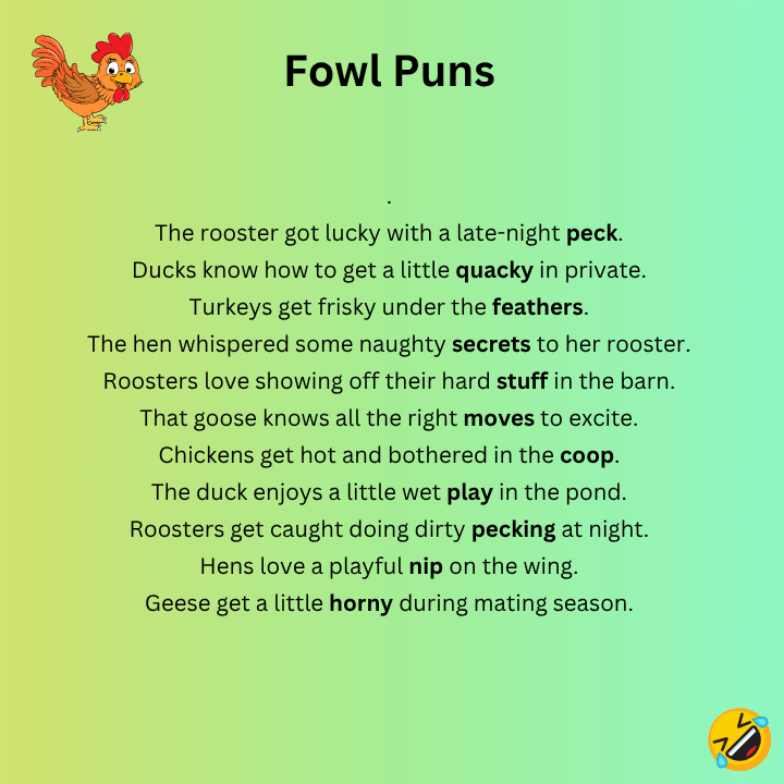 Fowl Puns Dirty
