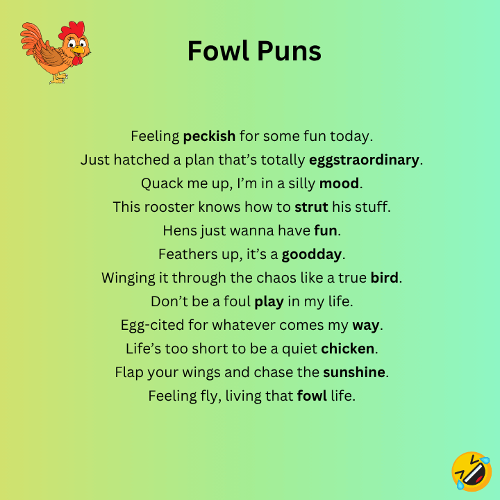 Fowl Puns for Instagram