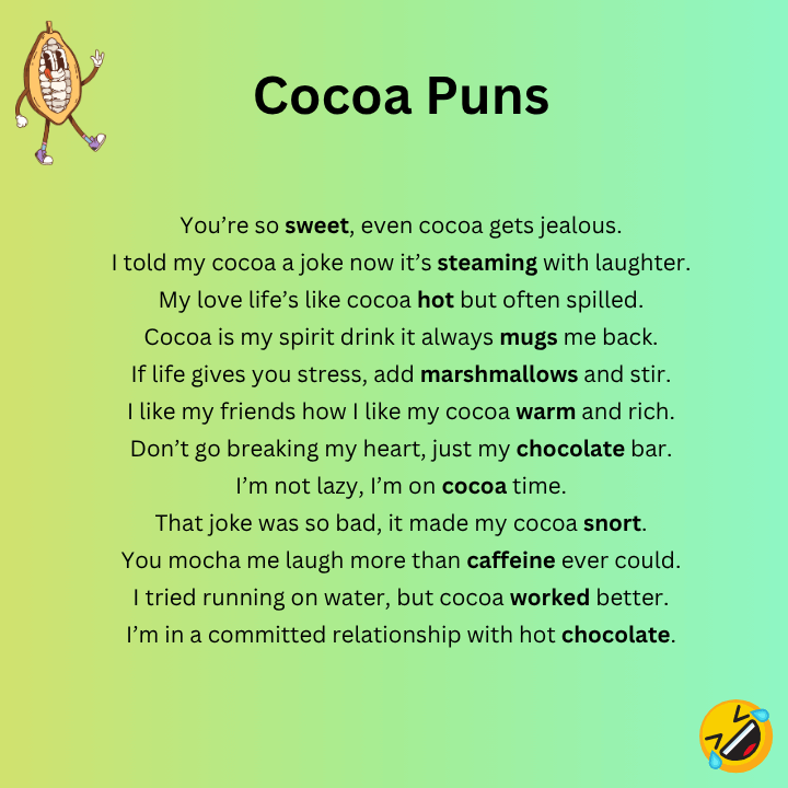 Funny Cocoa Puns