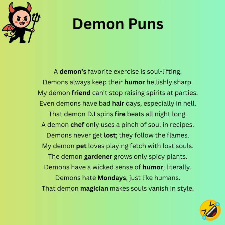 Funny Demon Puns