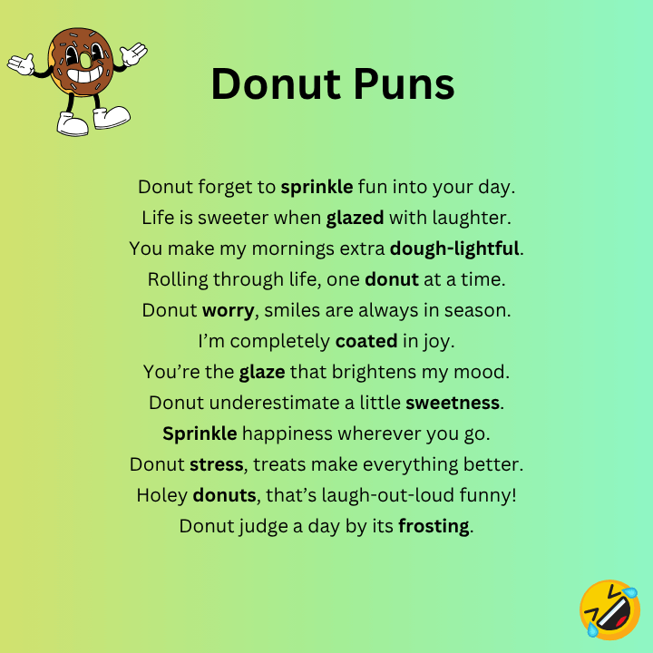Funny Donut Puns