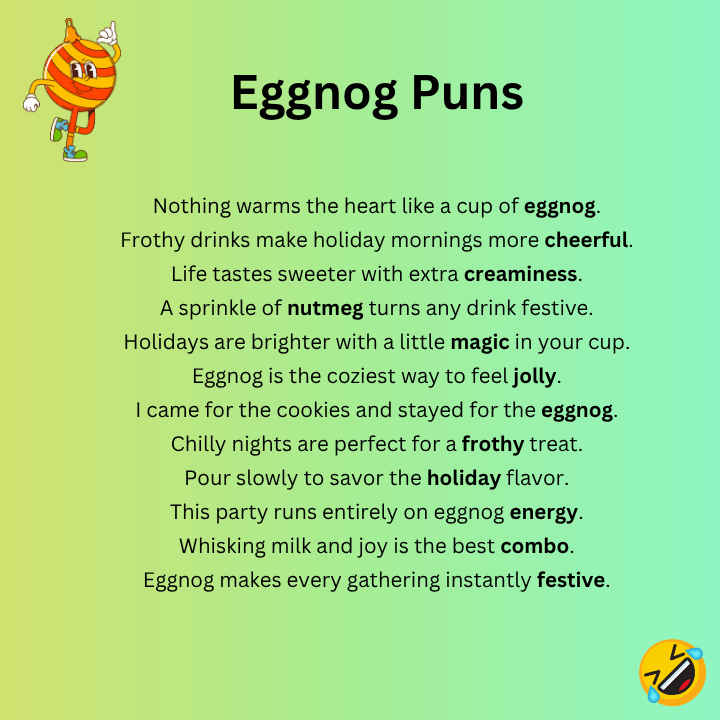 Funny Eggnog Puns