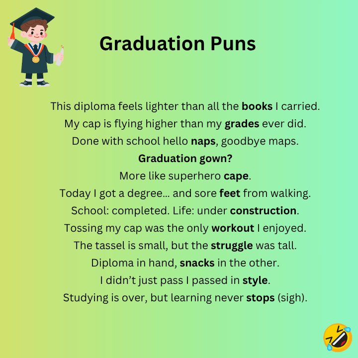 Graduation Puns