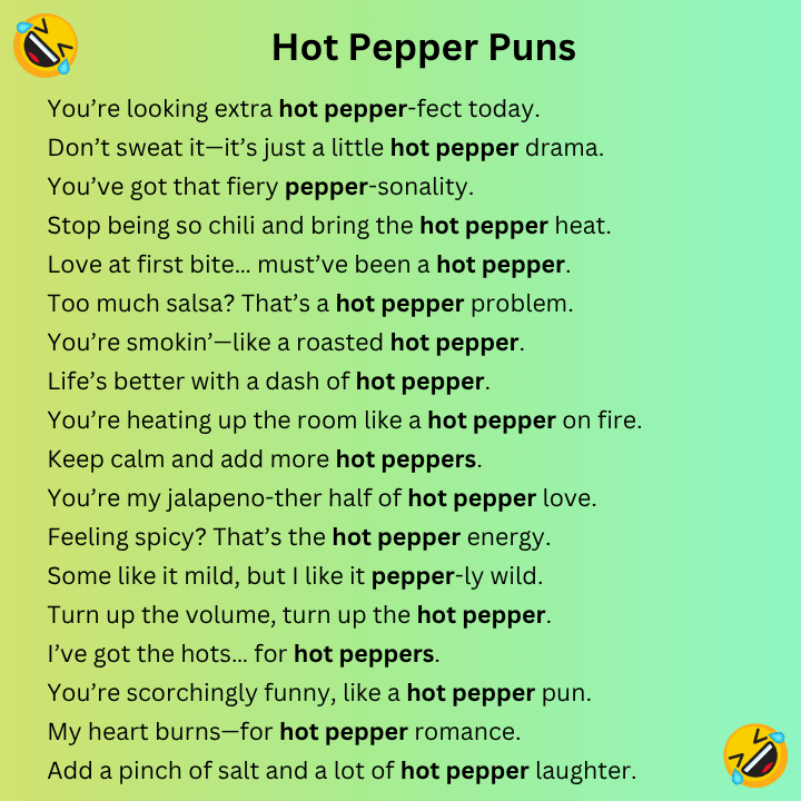 Hot Pepper Puns