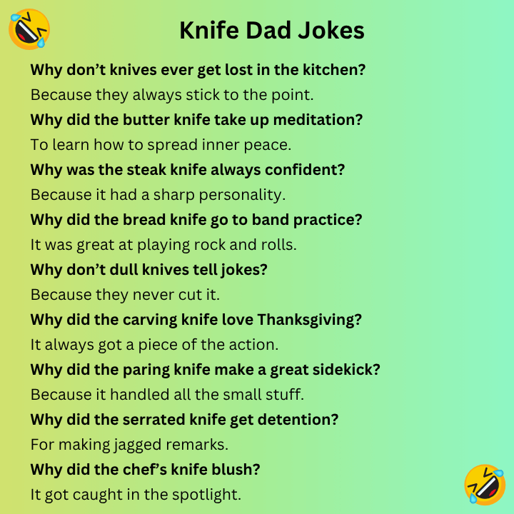Knife Dad Jokes
