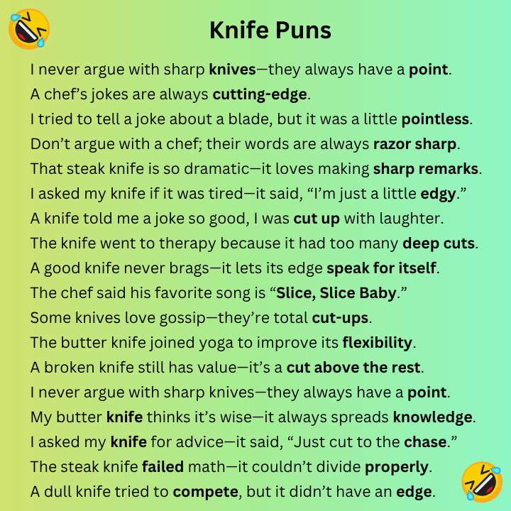Knife Puns