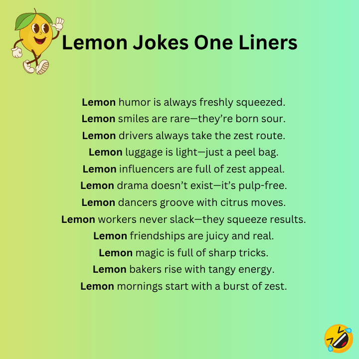 Lemon Jokes One Liners