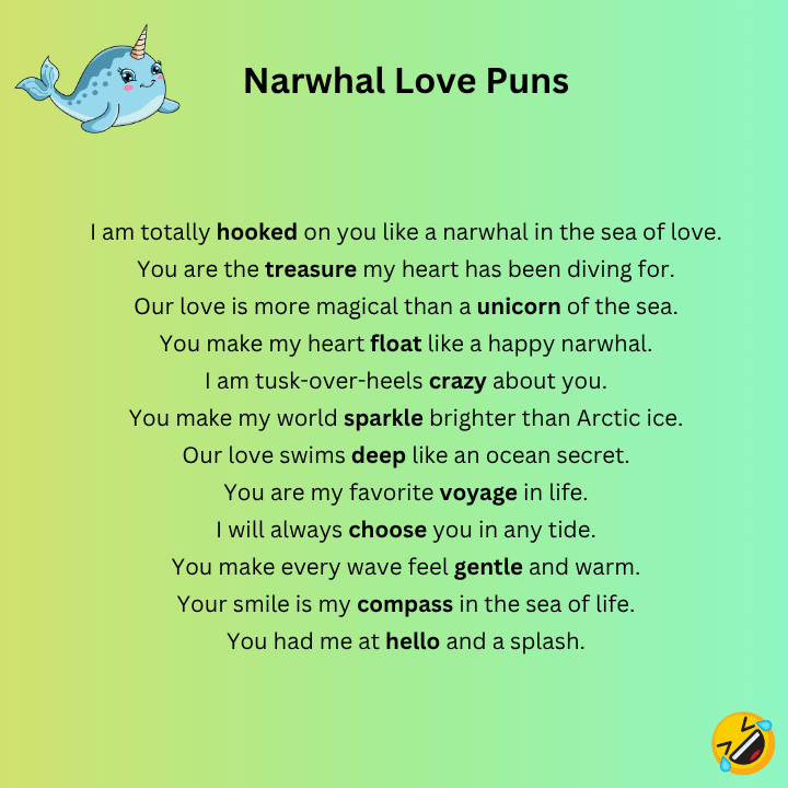 Narwhal Love Puns