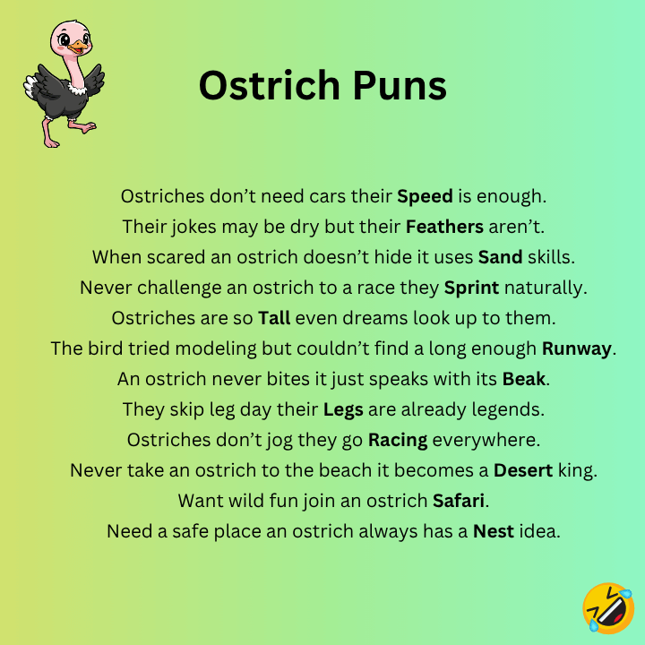 Ostrich Puns