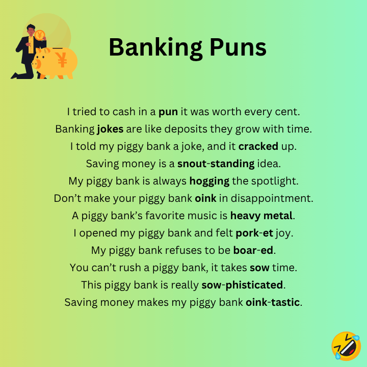 Piggy Bank Puns One Liners