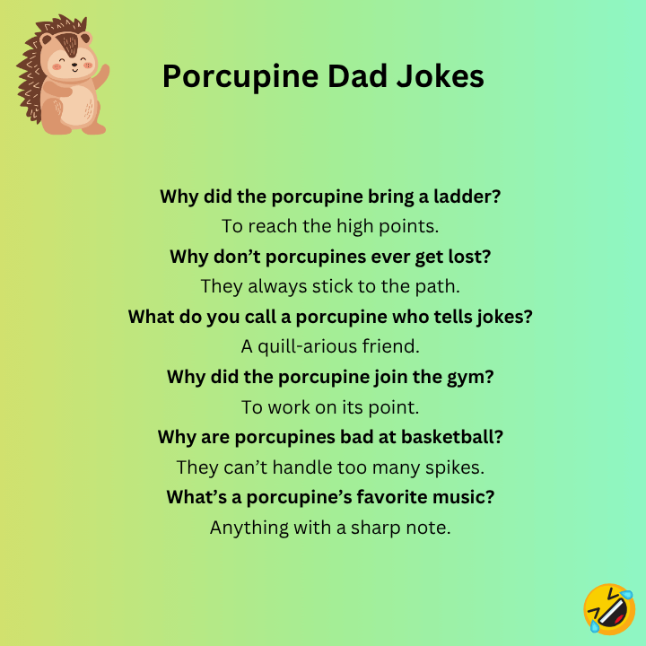 Porcupine Dad Jokes