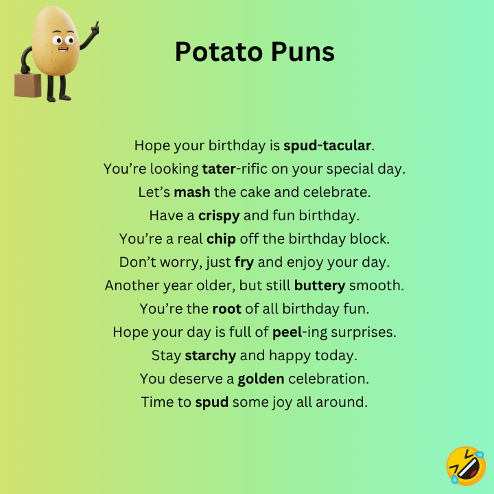 Potato Puns Birthday