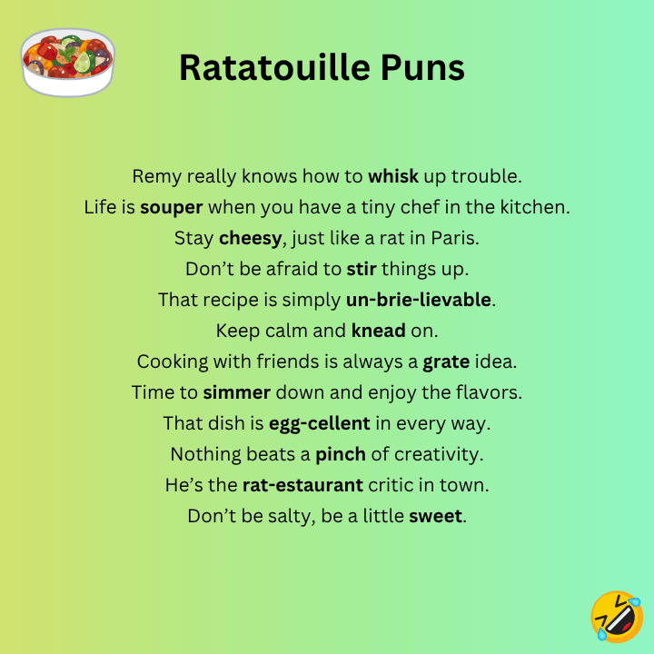 Ratatouille Puns