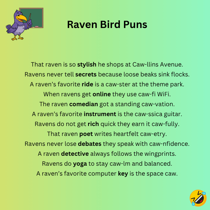 Raven Bird Puns