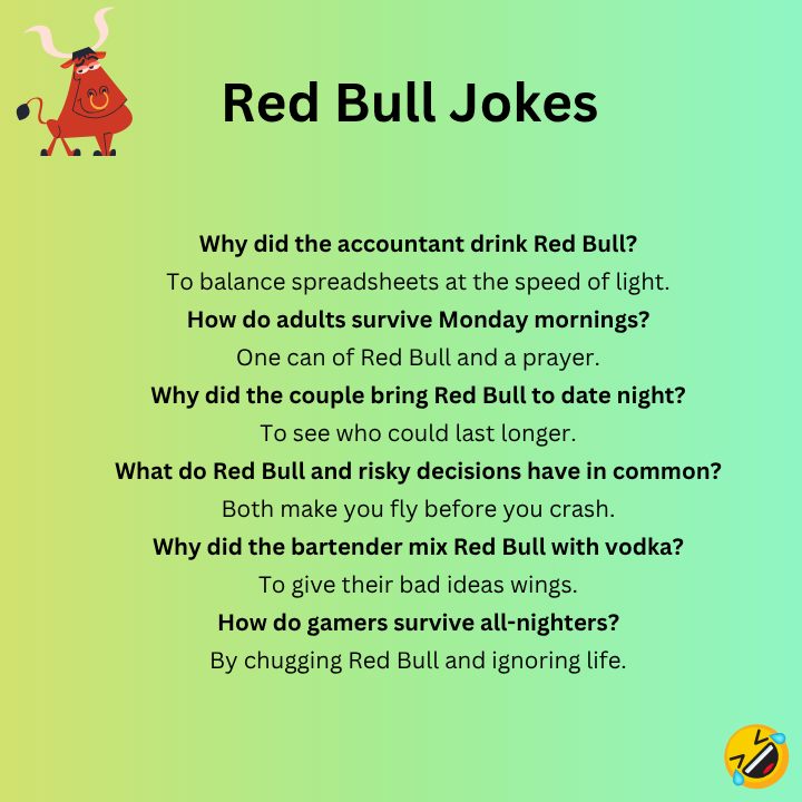 Red bull jokes for kids
