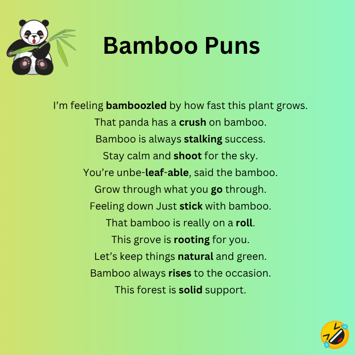 Short Bamboo Puns