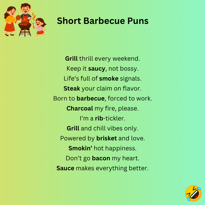 Short Barbecue Puns